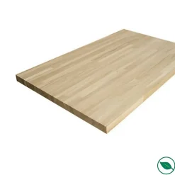 Plateau chêne massif lamellé collé abouté 1600 x 800 x 22 mm-Forestea