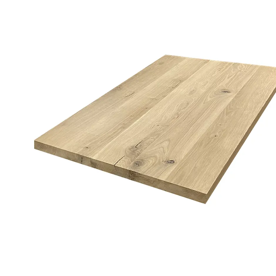 Plateau chêne massif pleines lames 1600 x 800 x 25 mm-Forestea Online