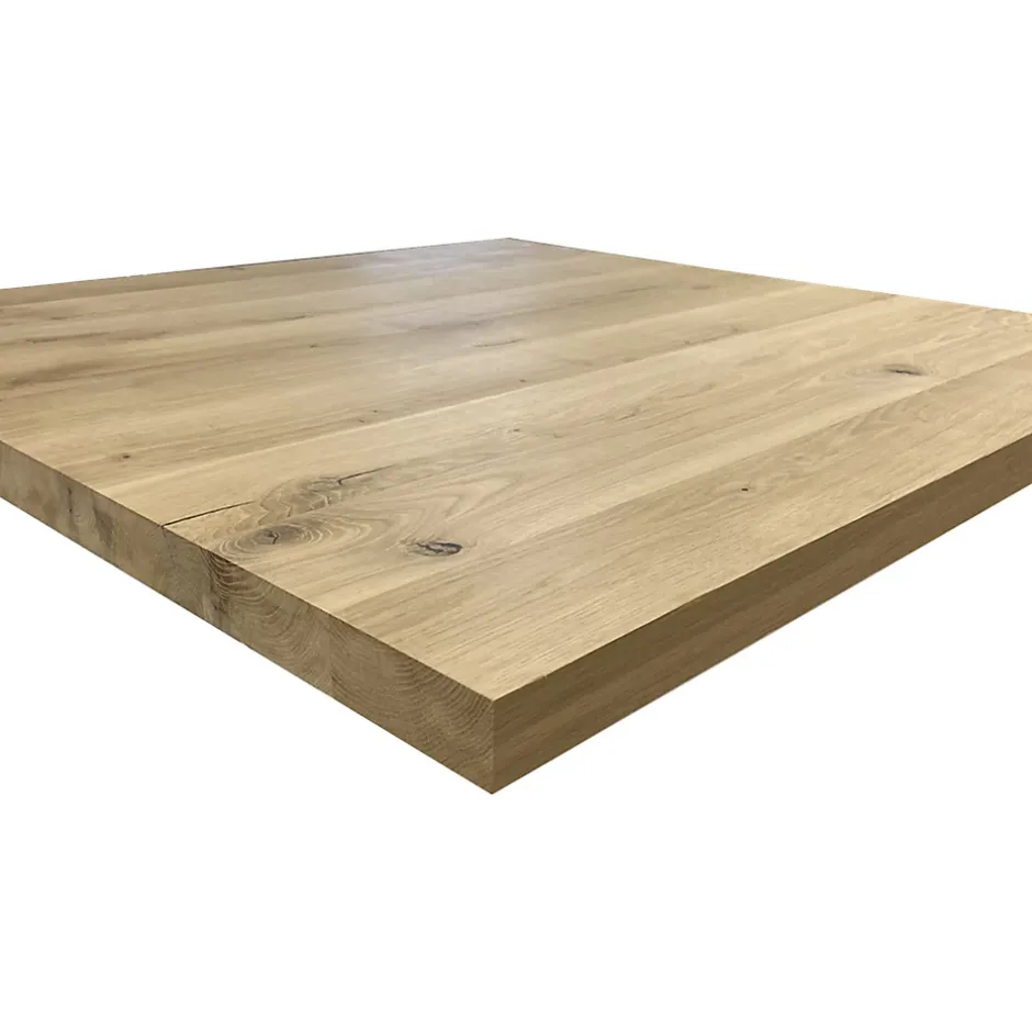 Plateau chêne massif pleines lames 1600 x 800 x 25 mm-Forestea Online