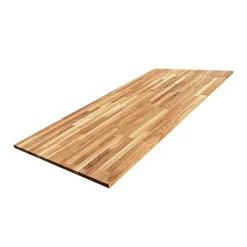 Wood&Sens Plateau de Table Chêne Massif Abouté Pré-huilé, L.160 cm x l.80 cm, Ep. 22 mm