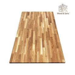 Wood&Sens Plateau de Table Chêne Massif Abouté Pré-huilé, L.160 cm x l.80 cm, Ep. 22 mm