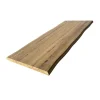 Plateau de table pleines lames Chêne Rustique bord naturel flacheux L.200 X l.80 cm, Ep.40 mm-Wood&Sens Discount