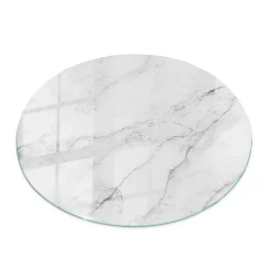Plateau en verre trempé fi60 cm Motif de surface en marbre-Tulup Sale