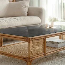 Plateau en verre trempé 100x50 cm Texture de pierre naturelle-Tulup Online