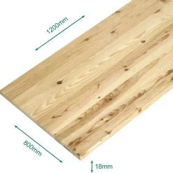 Forestea Plateau pin massif lamellé collé abouté rustique 1200 x 800 x 18 mm