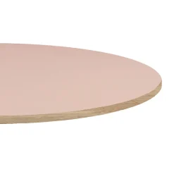 Plateau rond 90cm couleur rose bourbon --Restootab New