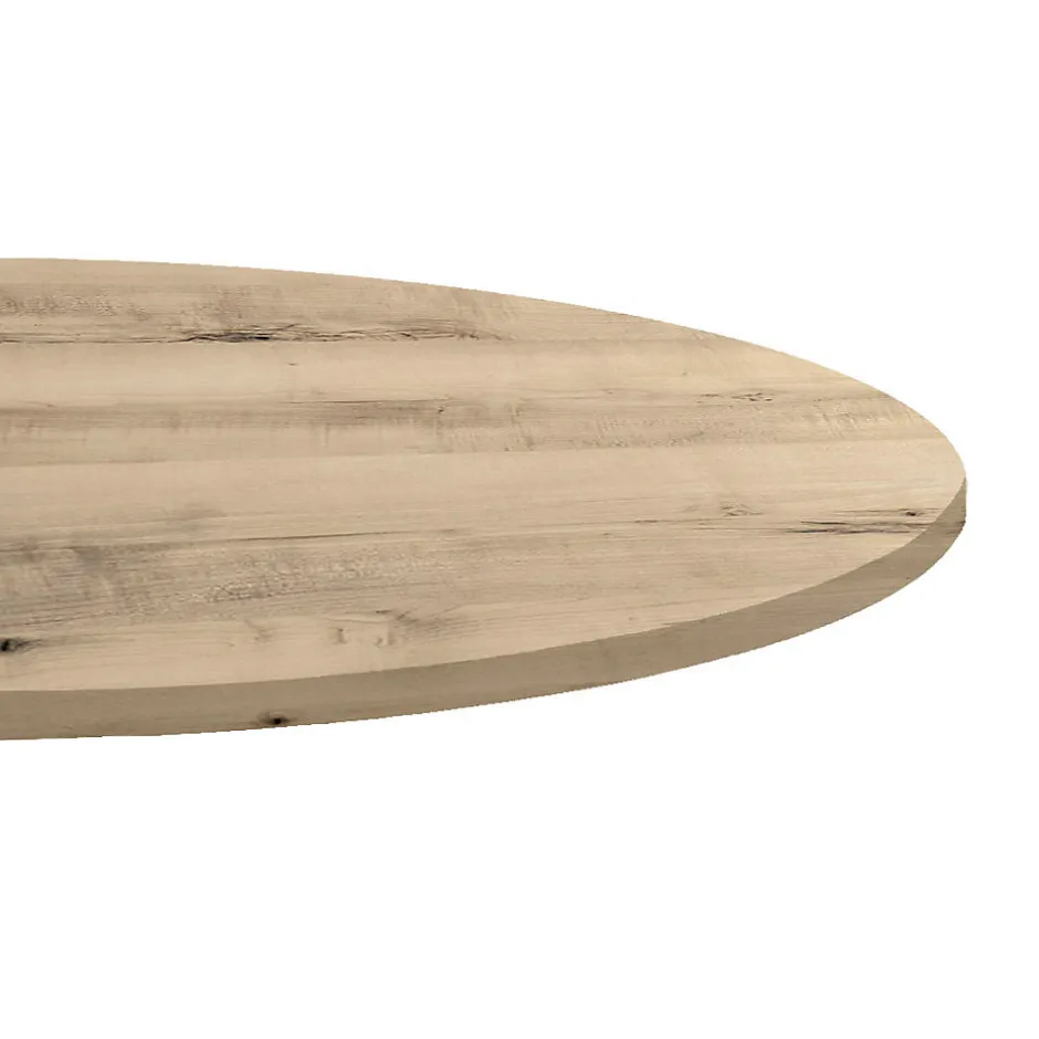 Plateau rond 70cm decor erable kanaka --Restootab Sale