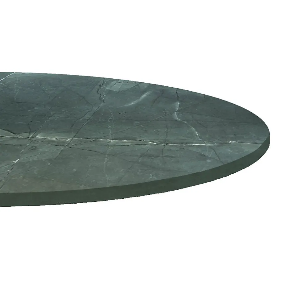 Plateau rond 80cm decor marbre jade --Restootab Sale