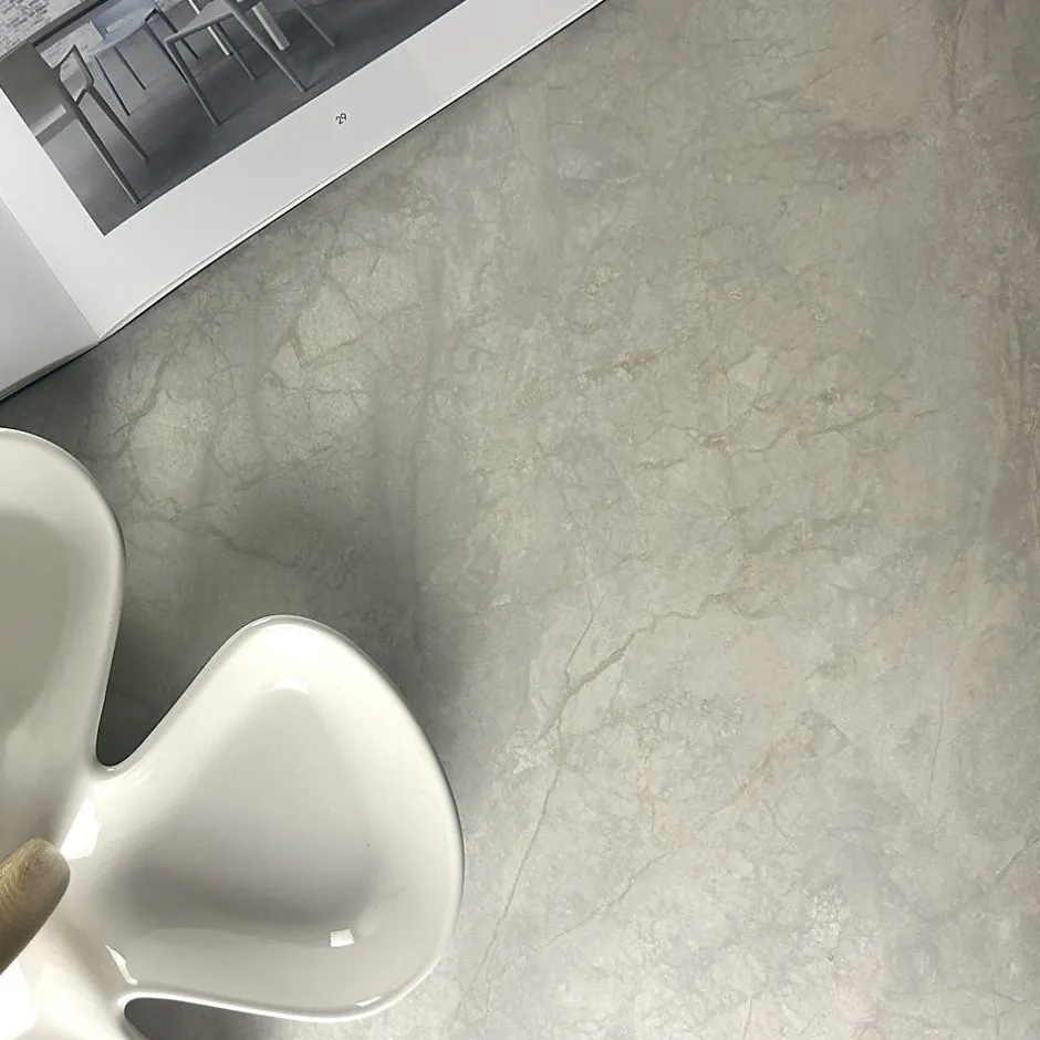 Plateau rond 90cm decor marbre pokhara --Restootab Online