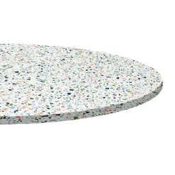 Restootab Plateau rond 80cm decor terrazzo spectra -