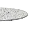 Plateau rond 80cm decor terrazzo white chip --Restootab Clearance