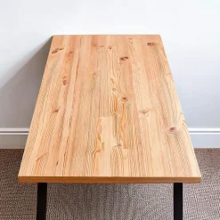 Plateau table bois massif Pin Rustique L.150 X 60 cm, Ep.34mm-Wood&Sens Hot