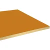 Plateau 160x80 couleur ocre maggese chants laiton --Restootab Discount