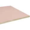 Restootab Plateau 60x60 couleur rose bourbon chants imitation bois -