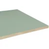 Restootab Plateau 160x80 couleur vert celadon chants imitation bois -