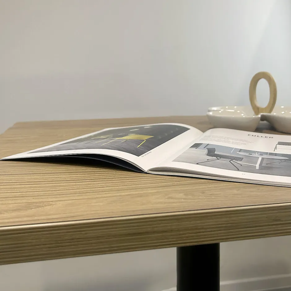 Plateau 90x90 decor chene naturel --Restootab Hot