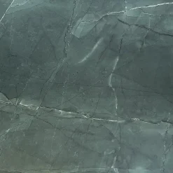 Plateau 60x60 decor marbre jade chants laiton --Restootab Hot