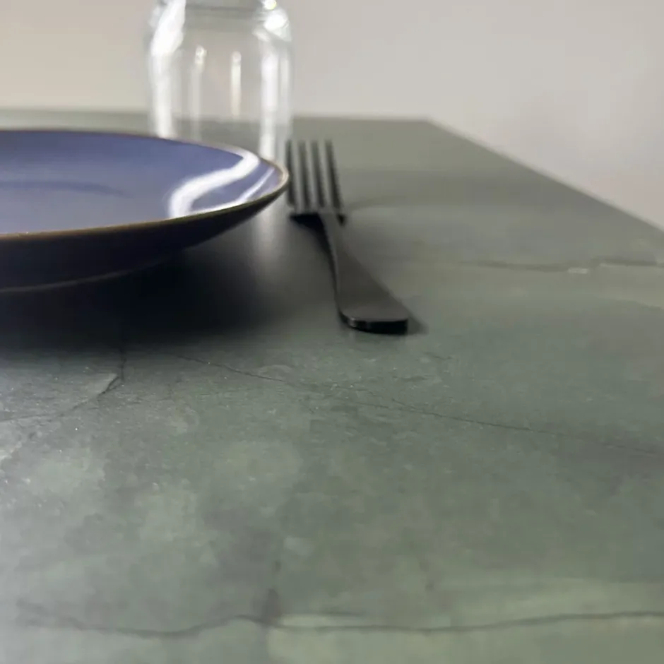 Plateau 110x70 decor marbre jade --Restootab Online