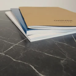 Restootab Plateau 120x70 decor marbre noir -