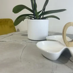 Plateau 70x70 decor marbre venato --Restootab