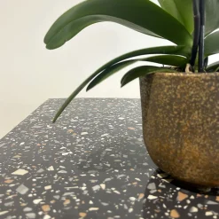 Restootab Plateau 140x70 decor terrazzo black chip -
