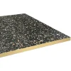 Plateau 90x90 decor terrazzo black chip chants laiton --Restootab Hot