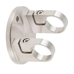 MySystem Platine de fixation à l'anglaise Modèle 53 - diam. 150/45 - pour tube diam. 42,4 mm - Inox 316