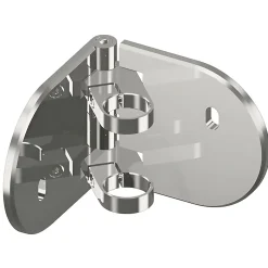 Platine de fixation d'angle 90 degrés à l'anglaise Modèle 55 - 168/168/45 - pour tube diam. 42,4 mm - Inox 316-MySystem Hot