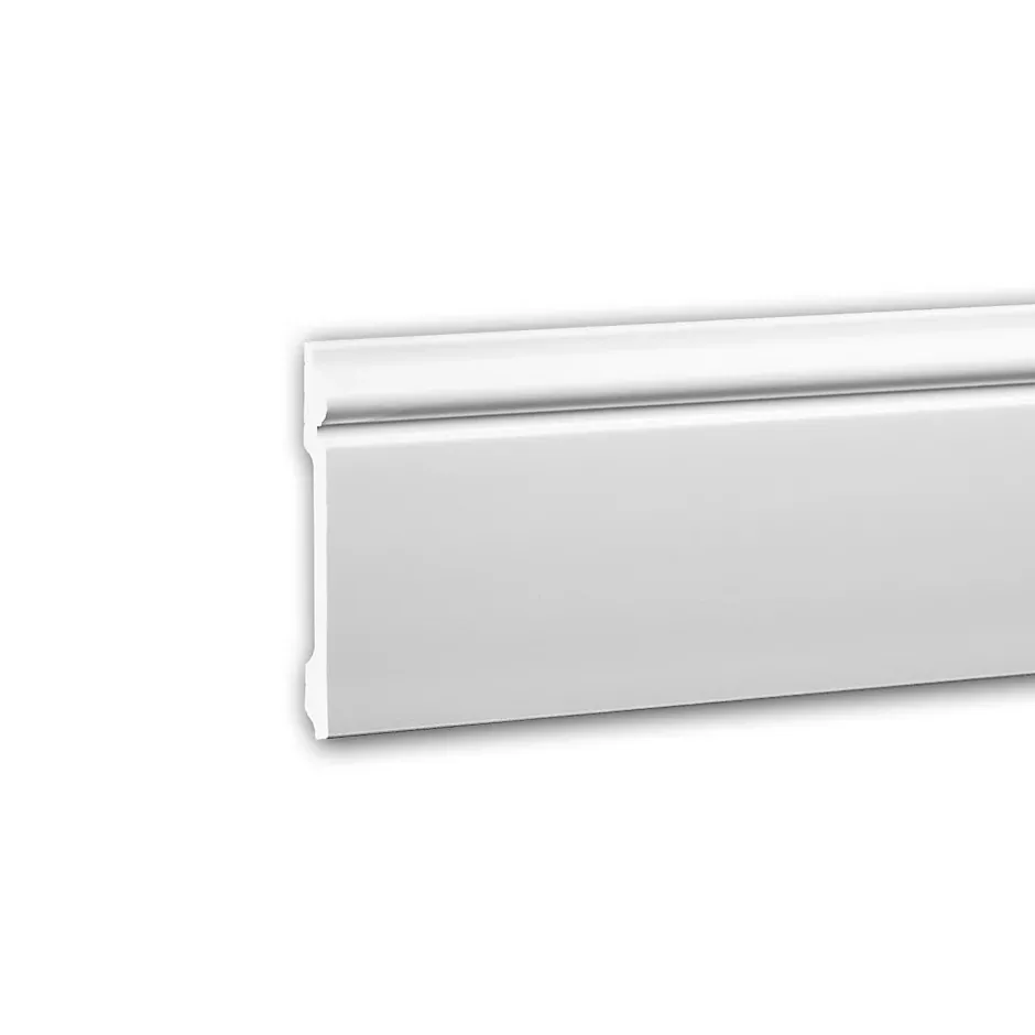 Plinthe 653108 Moulure décorative style Néo-Classicisme blanc 2 m-Profhome