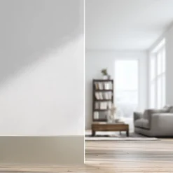 Quest Plinthe adhésive en PVC PREMIUM 10 cm, plinthe lisse flexible FLEX, pour sols RAL 1001, beige, 10 m