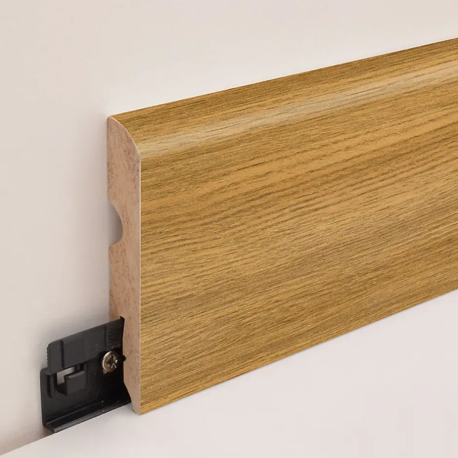 Plinthe arrondie MDF décor 370 chêne blond 220 x 8 cm, ép.13 mm-GoodHome