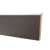 Plinthe arrondie MDF revêtu papier gris 240 x 7 cm, ép.10 mm