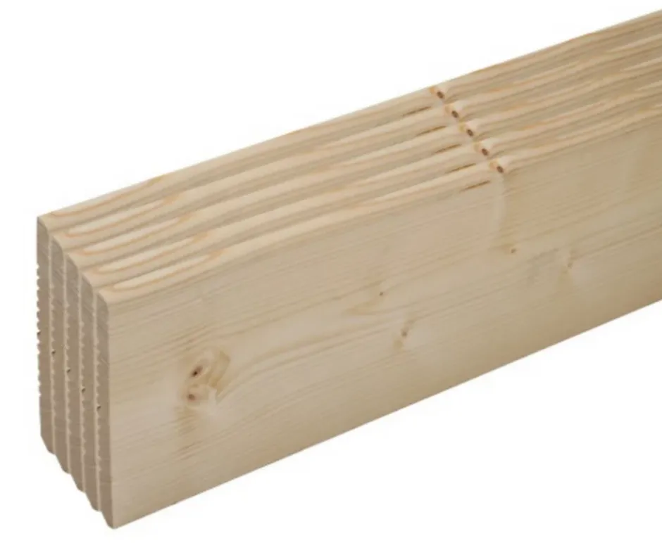 Plinthe arêtes arrondies sapin 200 x 7 cm, ép.10 mm (vendu par lot de 5)