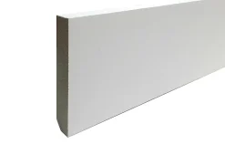 Plinthe arêtes vives MDF hydro blanc 244 x 10 cm, ép.12 mm