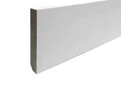 Plinthe arêtes vives MDF hydro blanc 244 x 8 cm, ép.15 mm