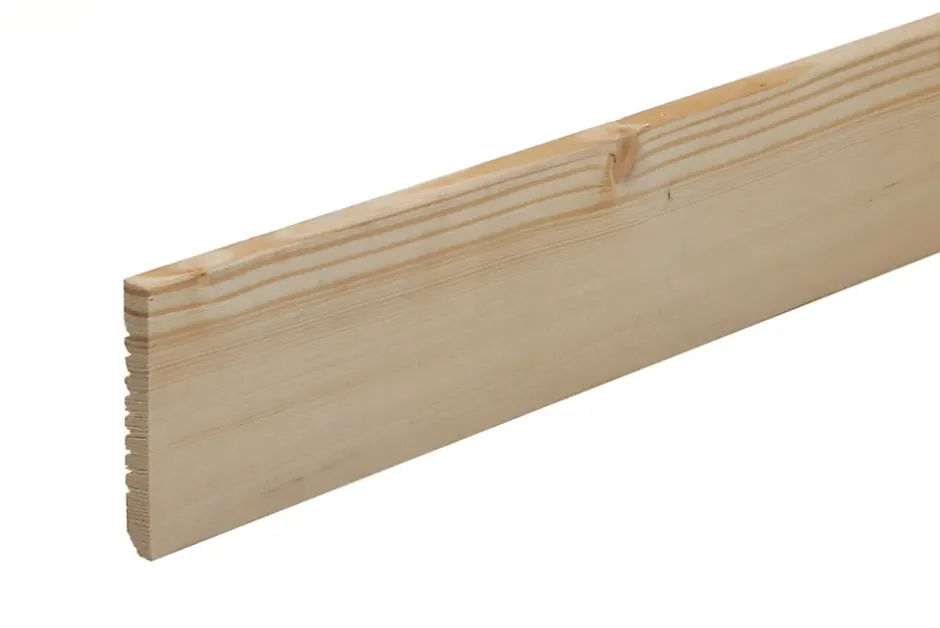 Plinthe arêtes vives sapin 240 x 7 cm, ép.10 mm