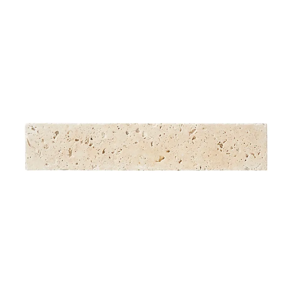 Plinthe beige 8 x 40 cm Travertino pierre naturelle-GoodHome Hot