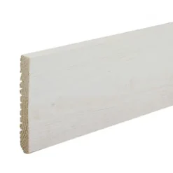 Plinthe brossée blanc 9 x 68 mm L.2,05 m