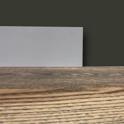 Eternal Parquet Plinthe carrée 100 ml en fibres de bois compactes blanches 120 x 12 mm
