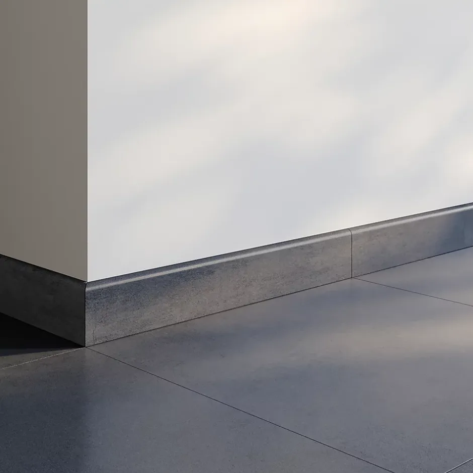 Plinthe carrelage anthracite Newport l.9 x L.60 cm- Clearance