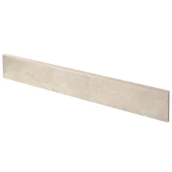 GoodHome Plinthe carrelage effet pierre beige mocca L.45 x l.0,75 cm x ép.9,1 mm, Limo Mocca