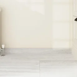 GoodHome Plinthe carrelage gris effet pierre L.60 x l.7,5 cm x ép.9 mm, Kyat