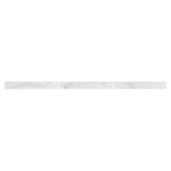 GoodHome Plinthe carrelage intérieur effet marbre blanc L.60 x l.8 cm x ép.9 mm, Ultimate Marble