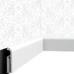 Plinthe décorative P04 - 12x2,5x200cm (h x p x L) - moulure dé-Cimaises Et Plus Outlet