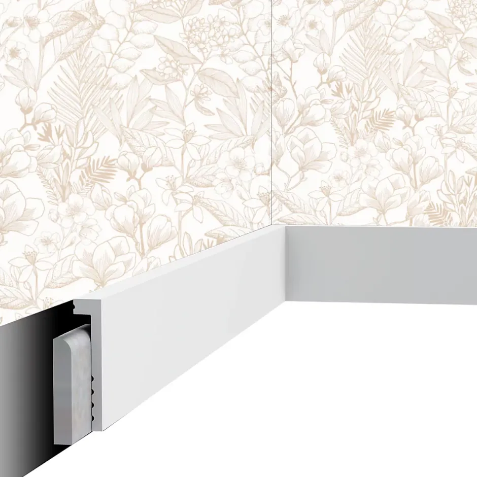 Cimaises Et Plus Plinthe décorative P01 - 10x2,2x200cm (h x p x L) - moulure déc
