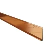 Plinthe décorative pour mur F Cuivre poli - 60mm x 2700mm x 0,65 ep.-Ilcom Online