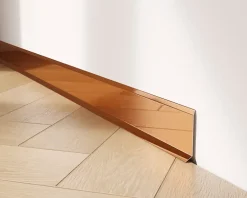 Plinthe décorative pour mur F Cuivre poli - 60mm x 2700mm x 0,65 ep.-Ilcom Online