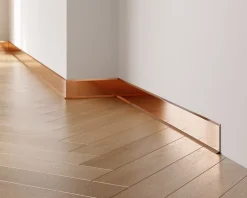 Plinthe décorative pour mur F Cuivre poli - 60mm x 2700mm x 0,65 ep.-Ilcom Online