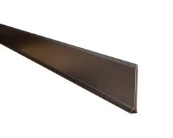 Plinthe décorative pour mur F Noir satiné - 80mm x 2700mm x 0,65 ep.-Ilcom Hot