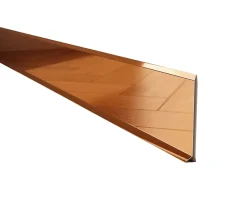 Ilcom Plinthe décorative pour mur F Cuivre poli - 100mm x 2700mm x 0,65 ep.